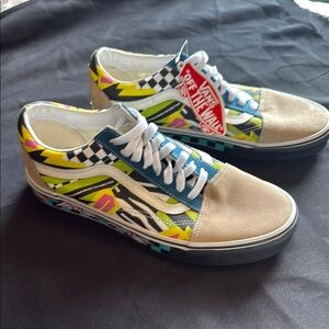 NWT- Vans Multicolor Graphic Sneakers